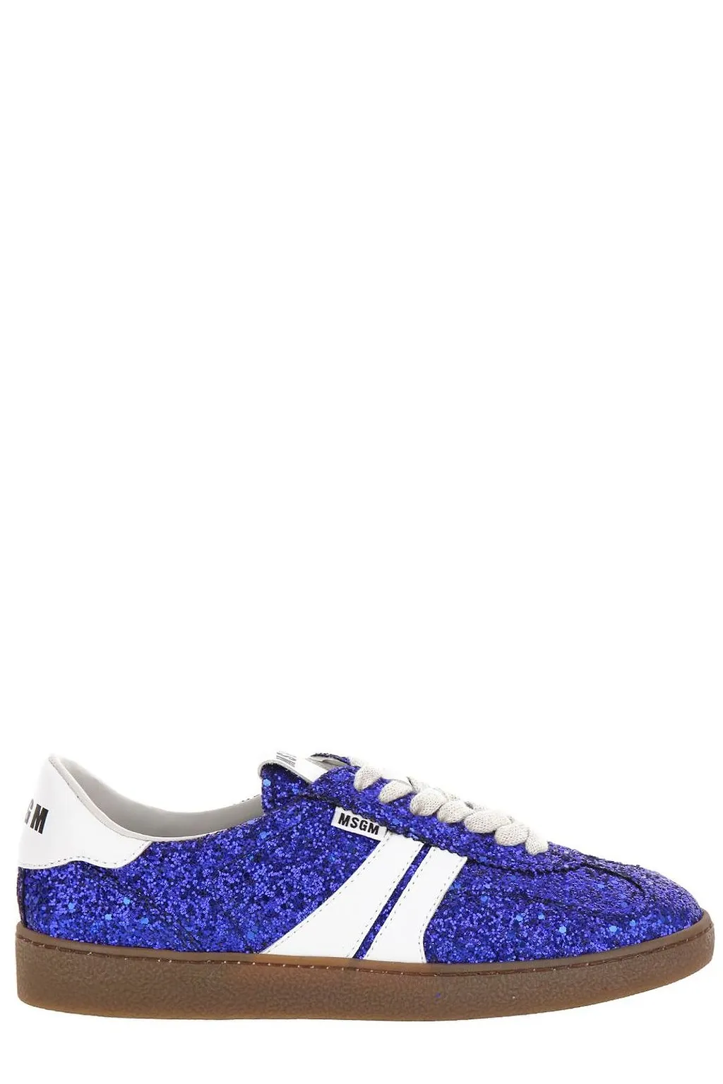 Msgm Glitter Retro Low-Top Sneakers