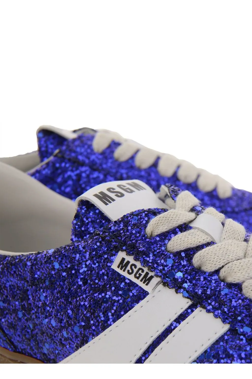 Msgm Glitter Retro Low-Top Sneakers