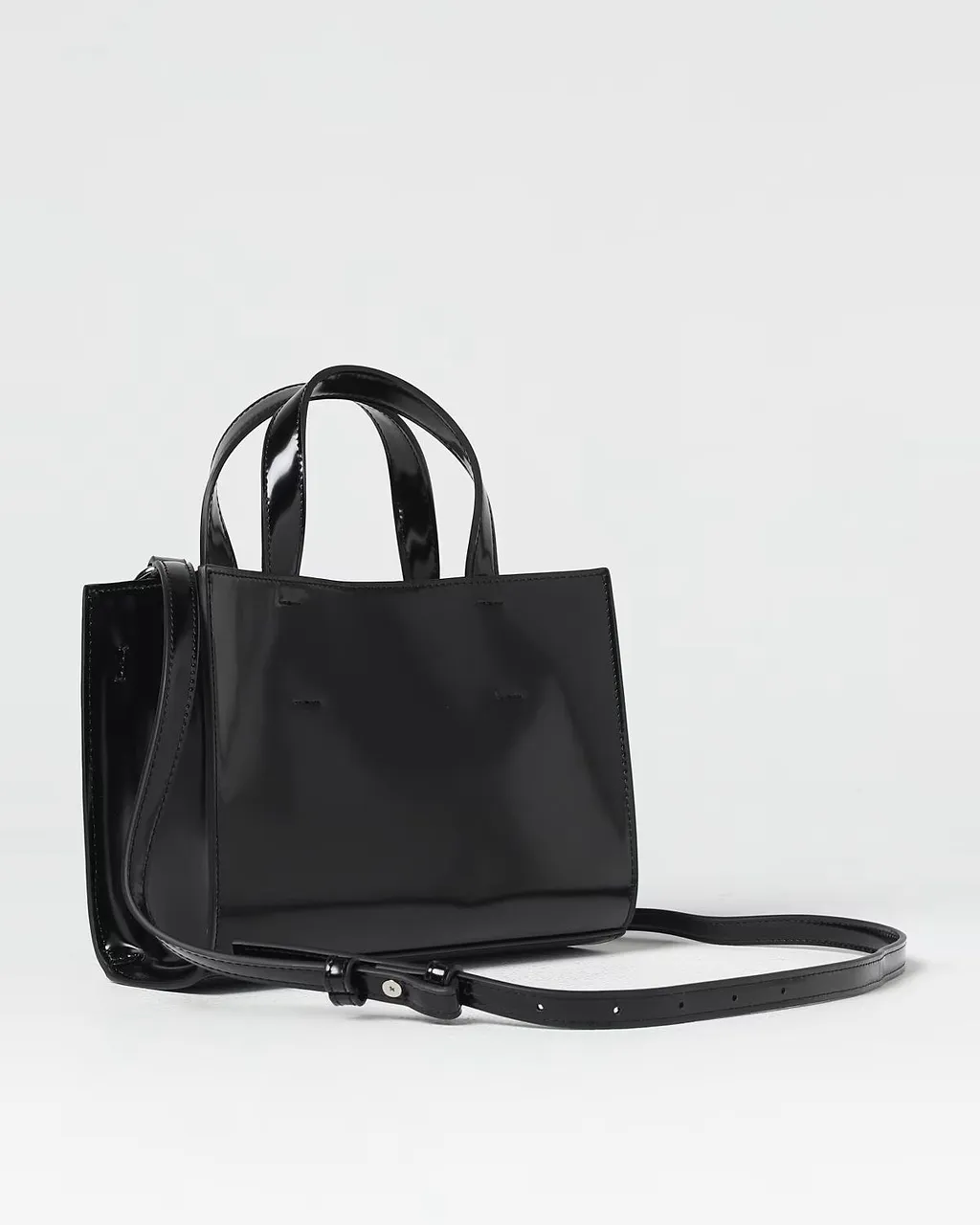 Msgm Glossy Structured Tote Bag