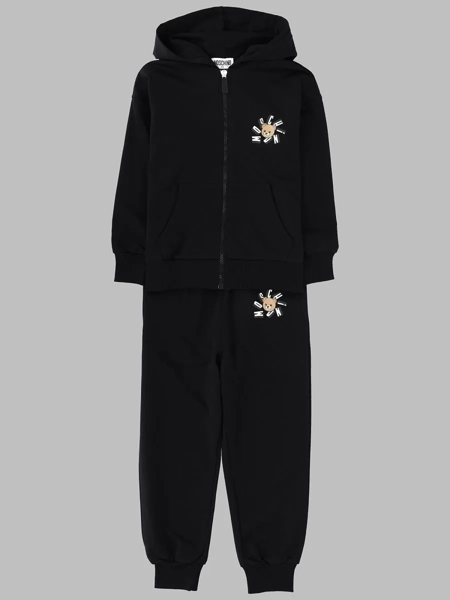 Moschino Kids Zip-Up Hooded Tracksuit