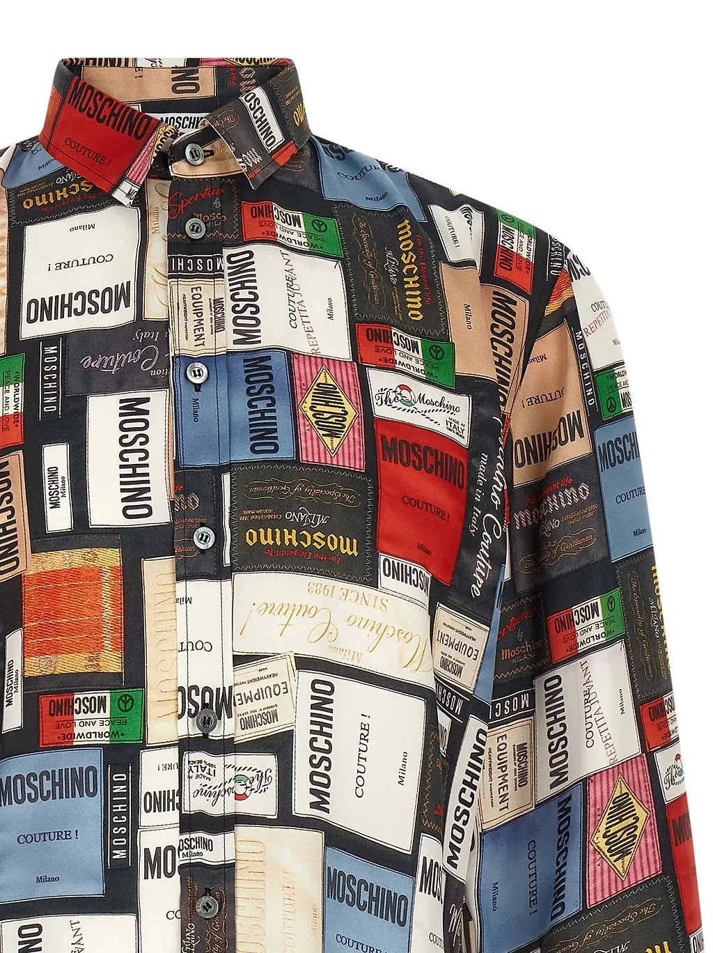 Moschino Labels Print Shirt