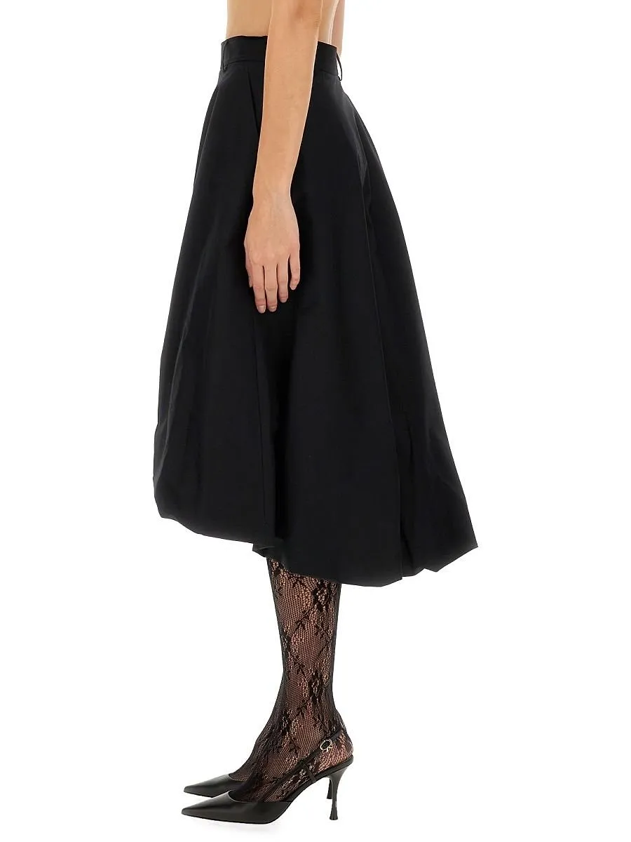 Moschino Midi Poplin Skirt