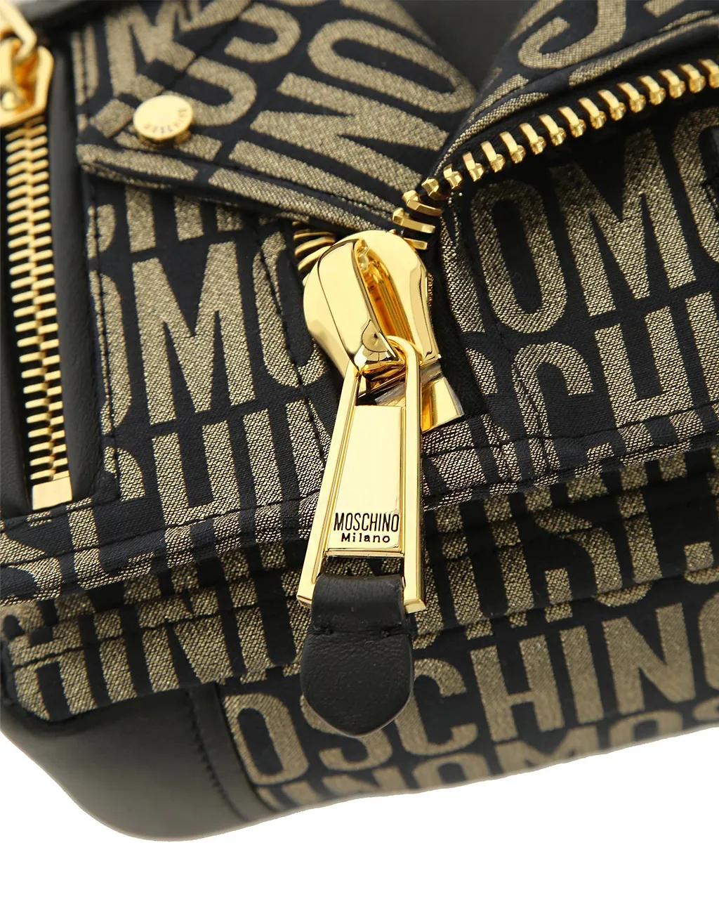 Moschino Monogrammed Biker Bag