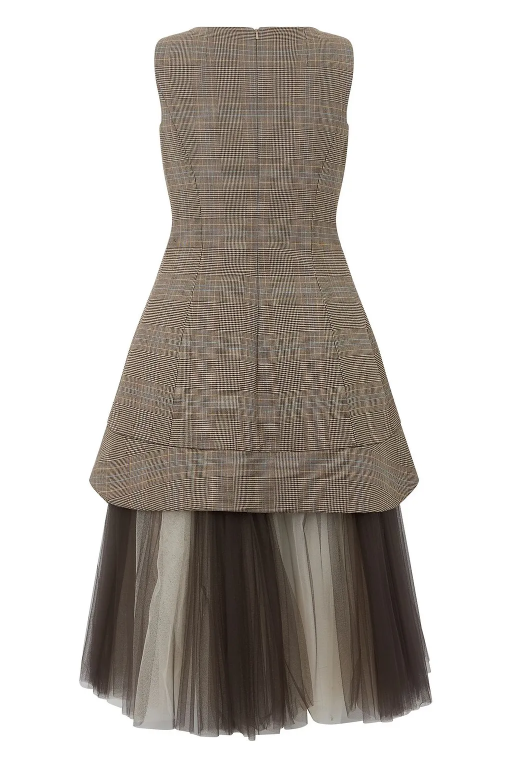Moschino Sleeveless Tulle-Panel Dress
