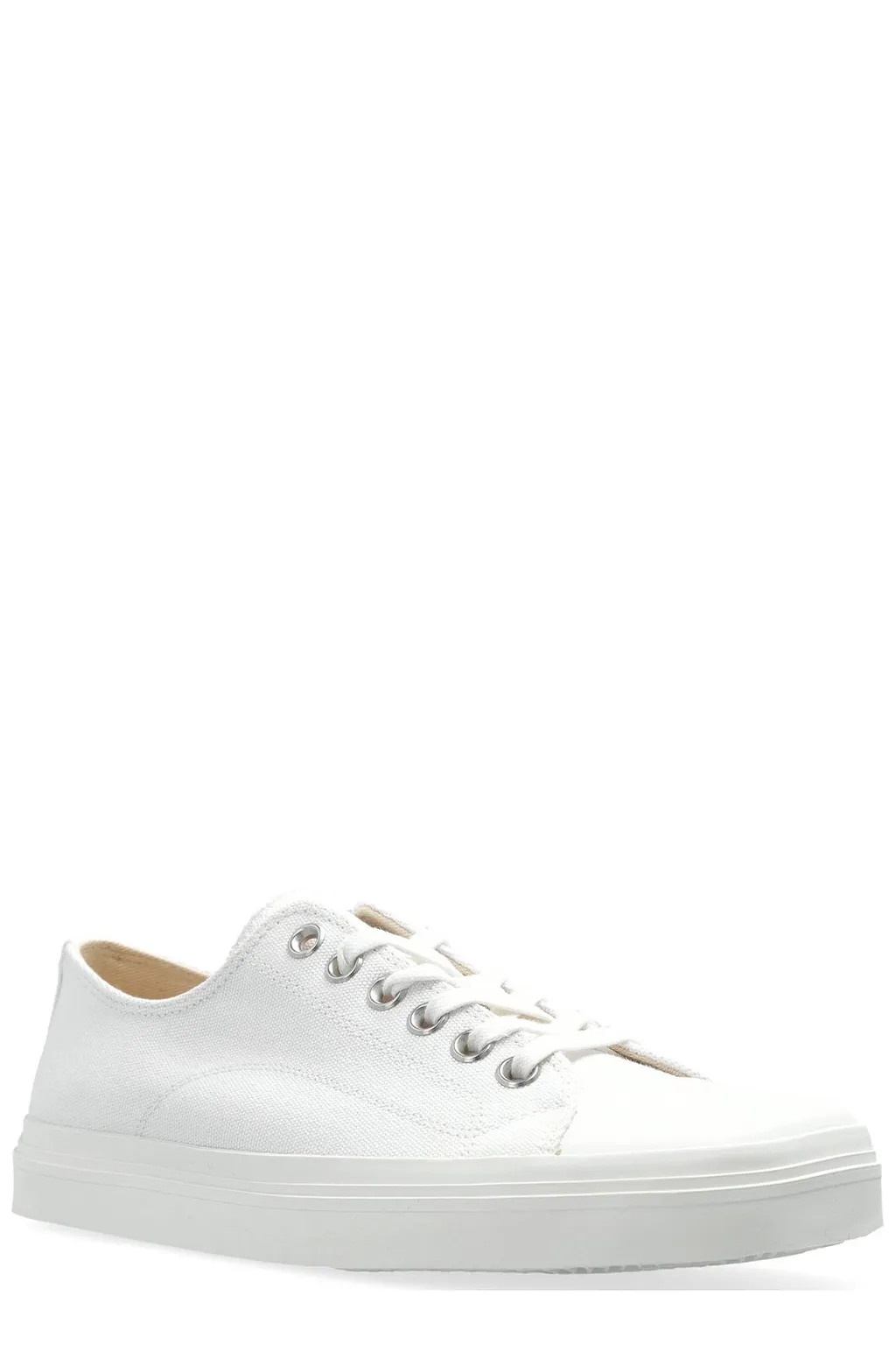 Moschino Square-Toe Low-Top Sneakers