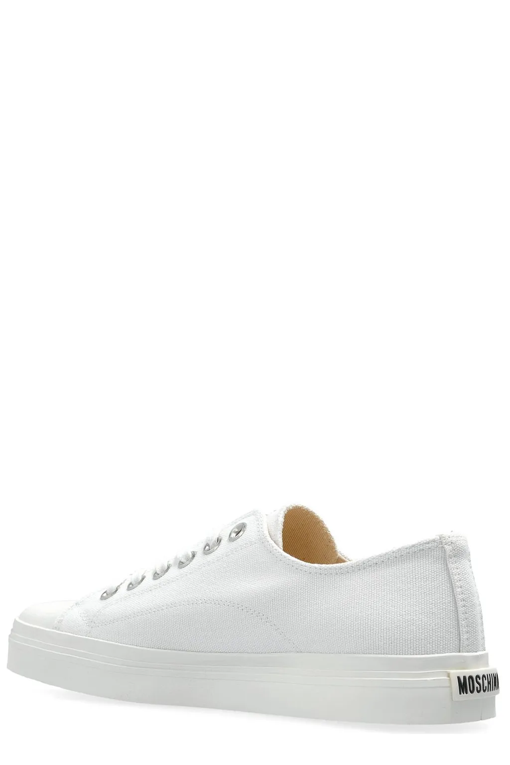 Moschino Square-Toe Low-Top Sneakers