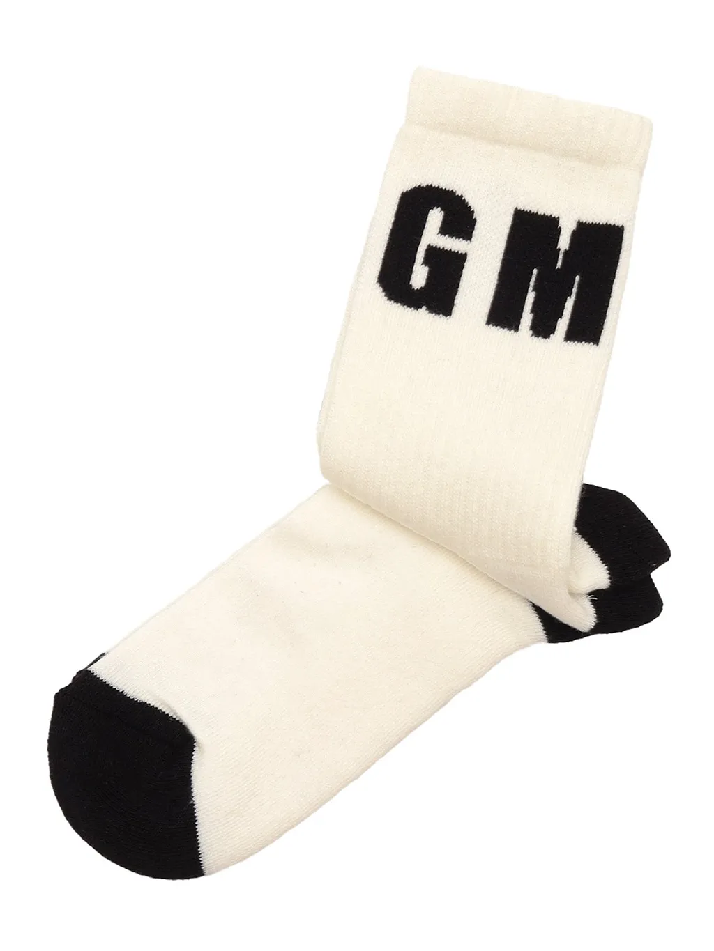 Msgm Kids Logo Intarsia Socks