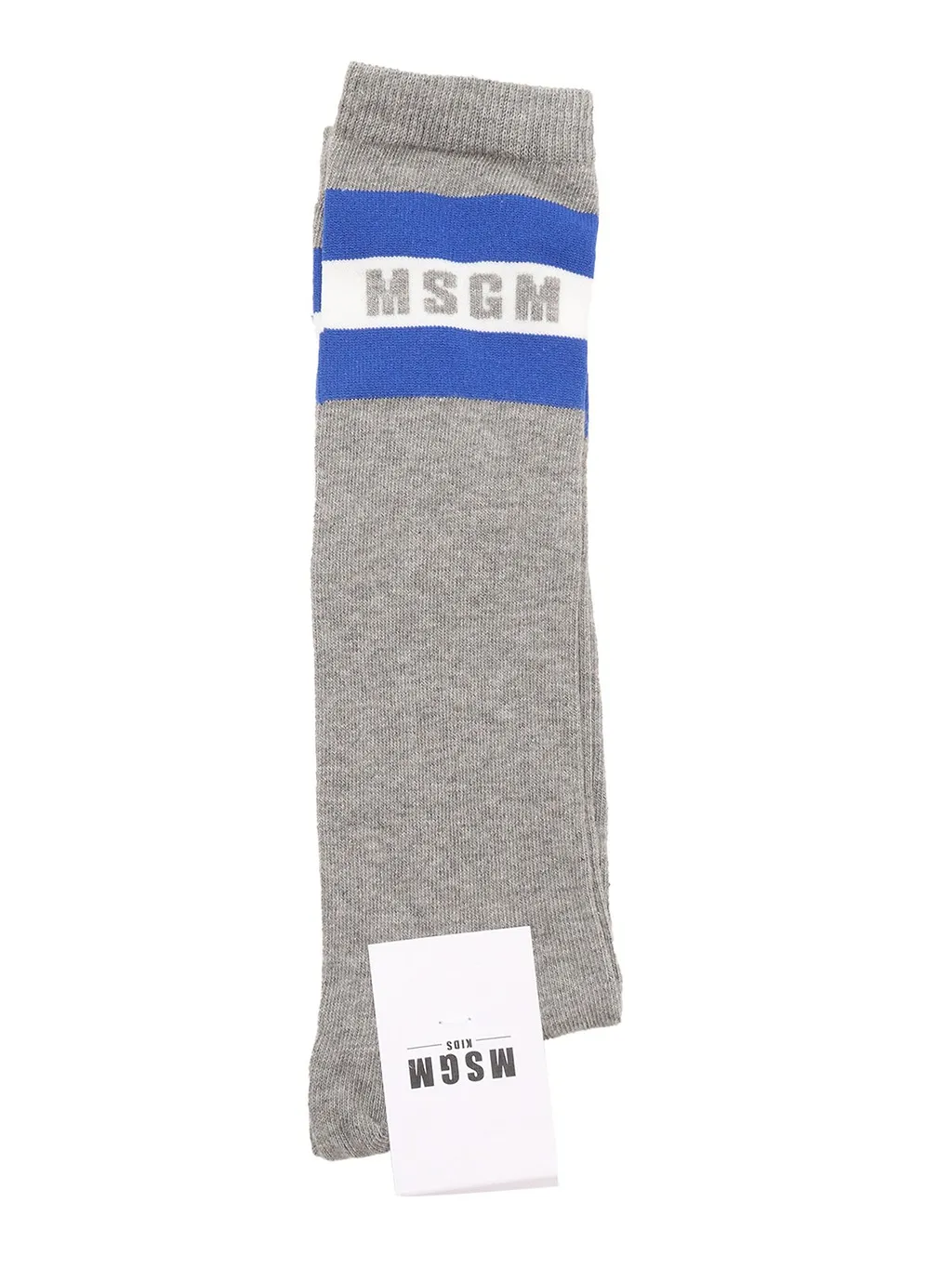 Msgm Kids Logo Intarsia Socks