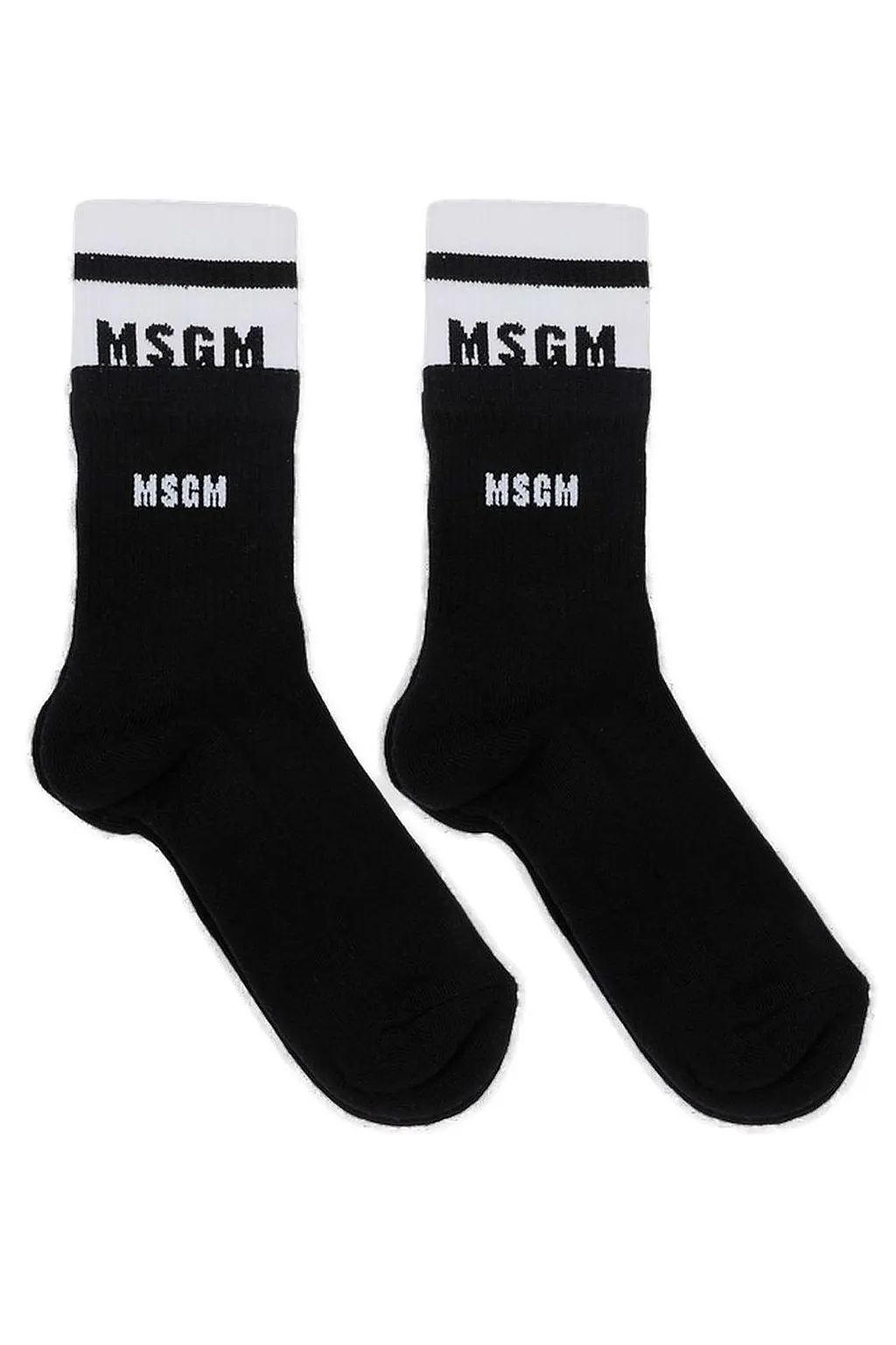 Msgm Kids Logo Knitted Socks