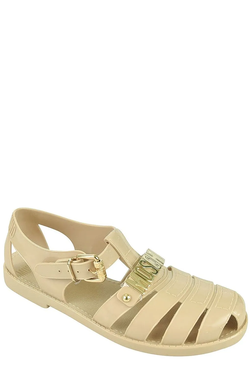 Moschino Logo Jelly Flat Sandals