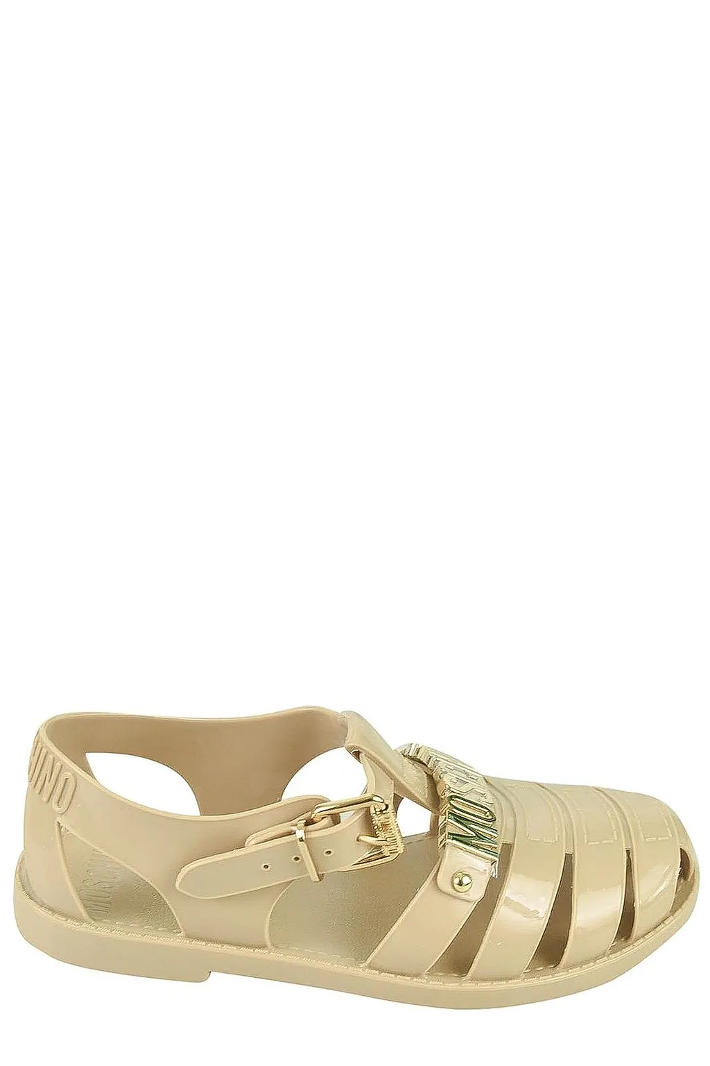 Moschino Logo Jelly Flat Sandals