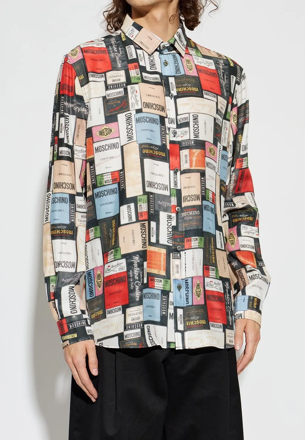 Moschino Printed Long-Sleeved Shirt
