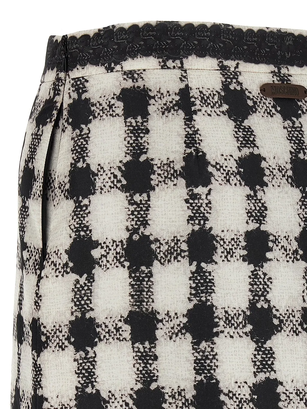 Moschino Texture Print Padded Mini Skirt