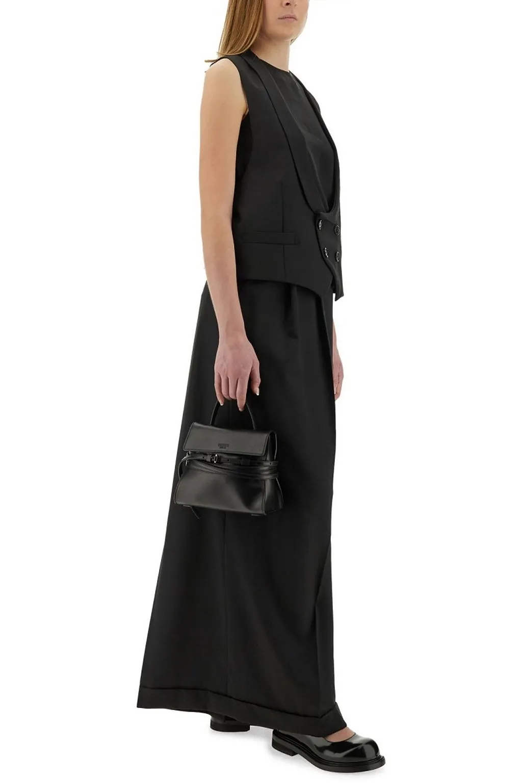 Moschino Scoop-Neck Double-Breasted Waistcoat
