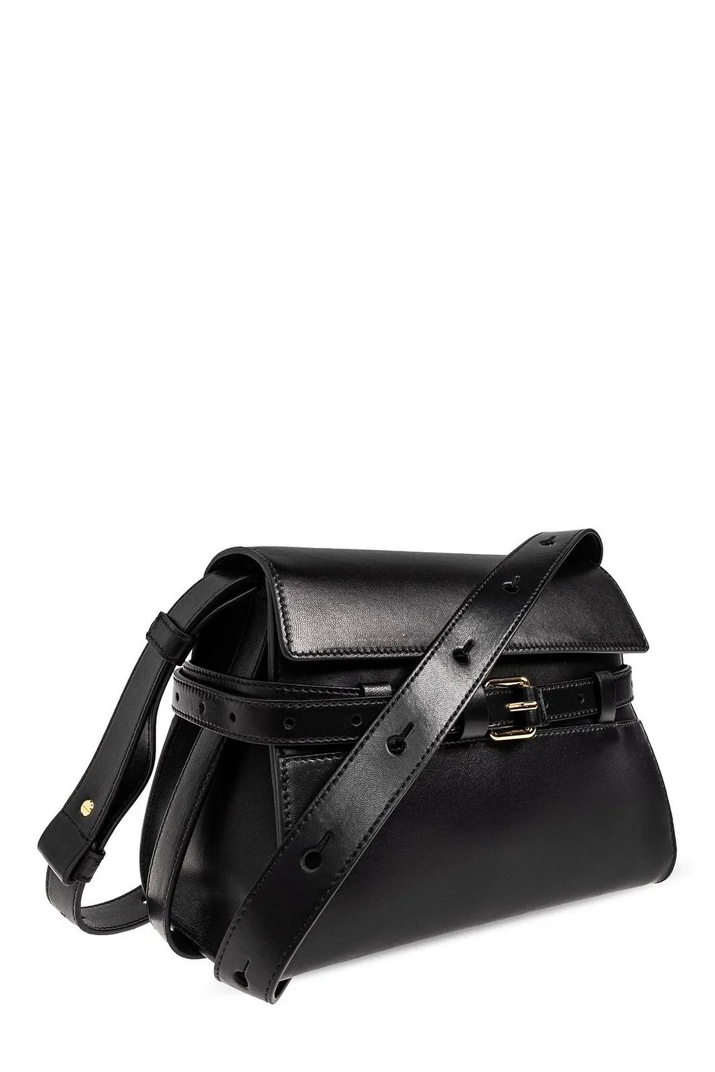 Moschino Tie Me Foldover Top Crossbody Bag