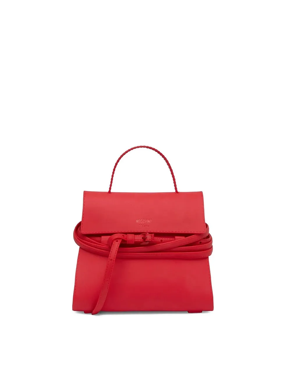 Moschino Tie Me Small Top Handle Shoulder Bag