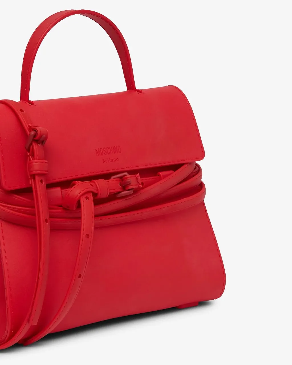 Moschino Tie Me Small Top Handle Shoulder Bag