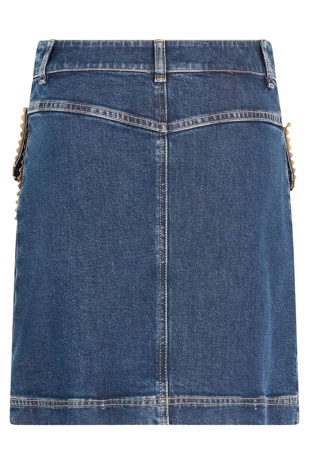 Moschino Trim Detail Denim Skirt