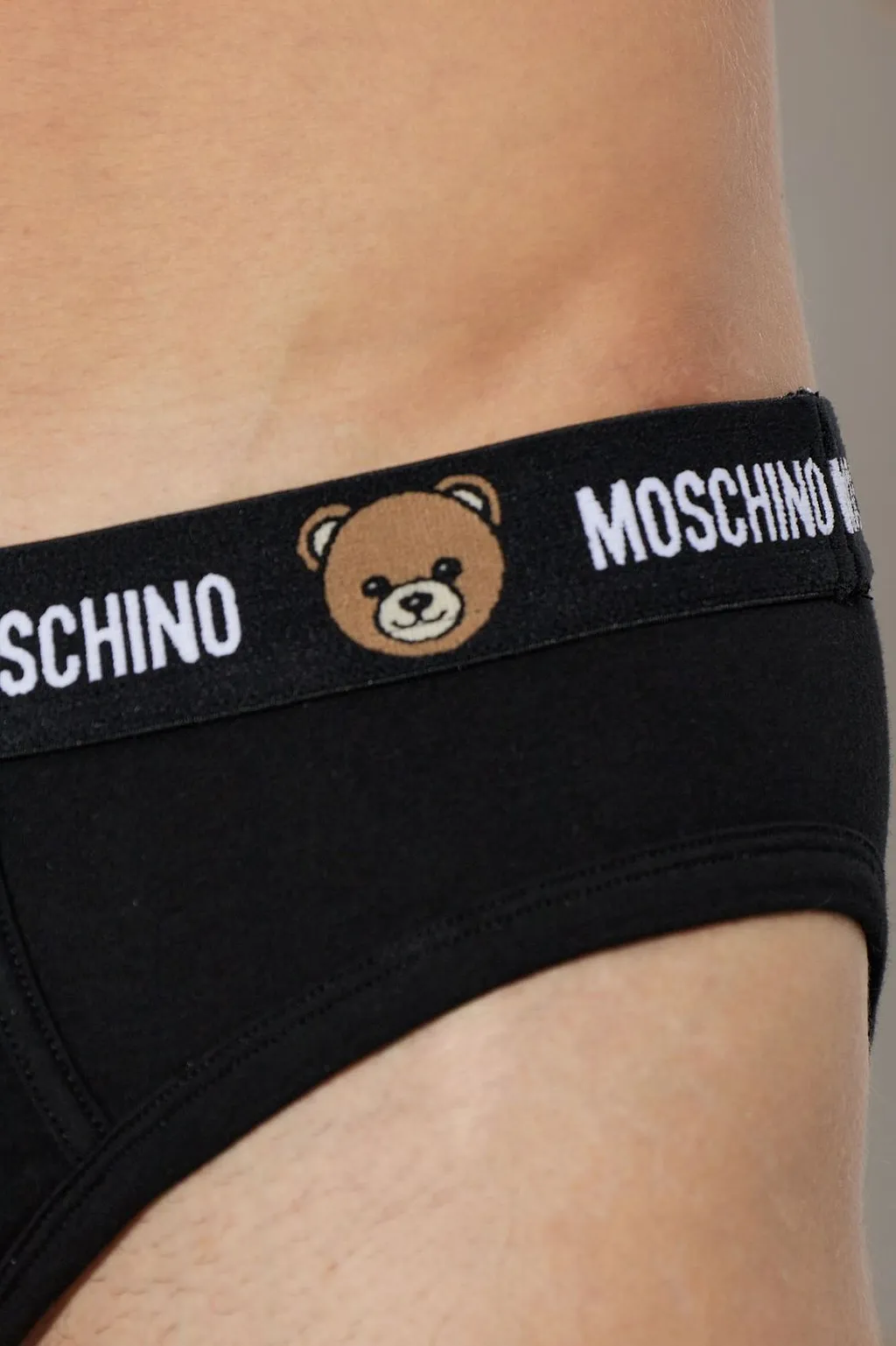 Moschino Two Pack Of Logo Waistband Briefs