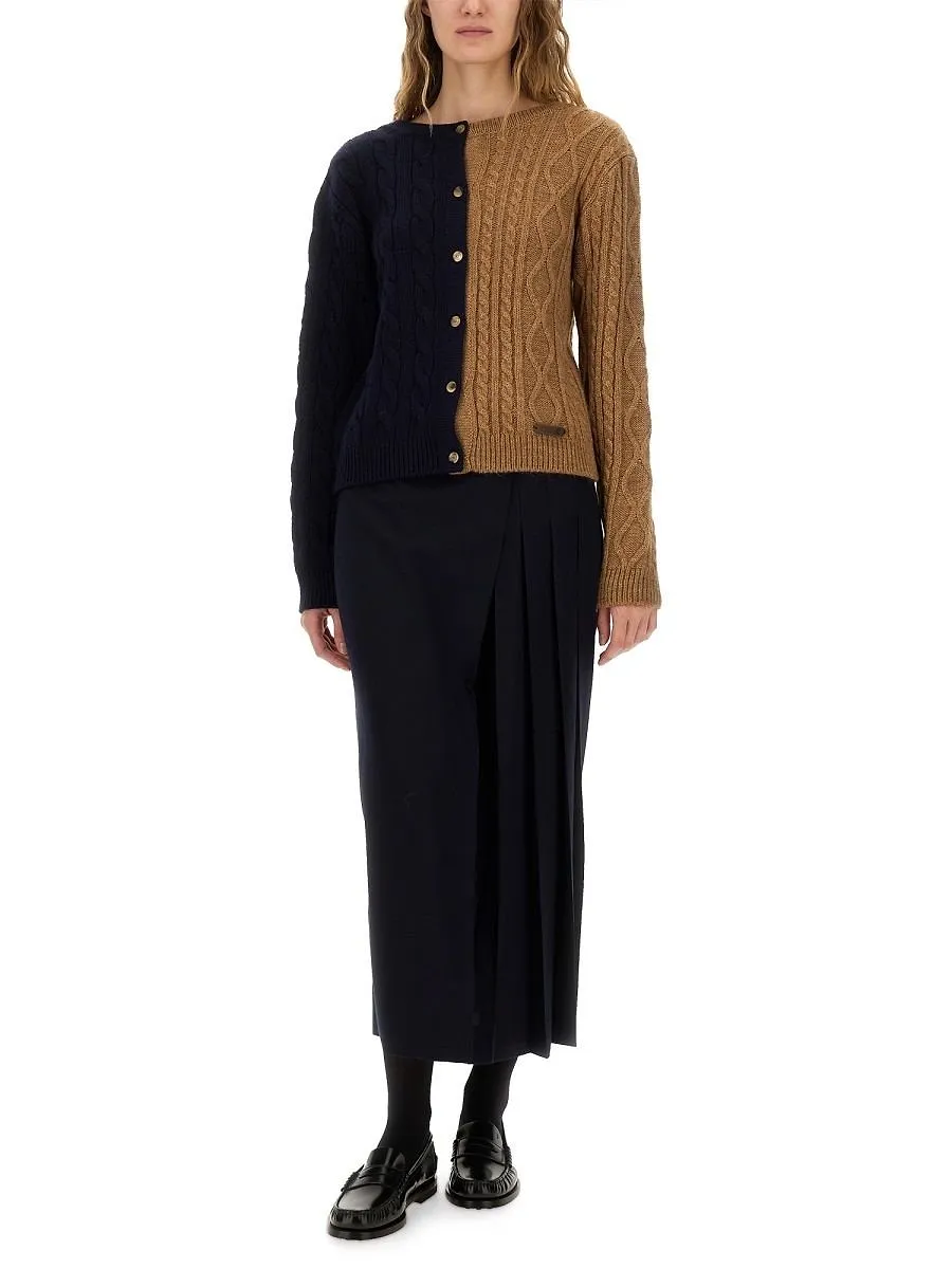 Moschino Two-Toned Button-Up Cardigan