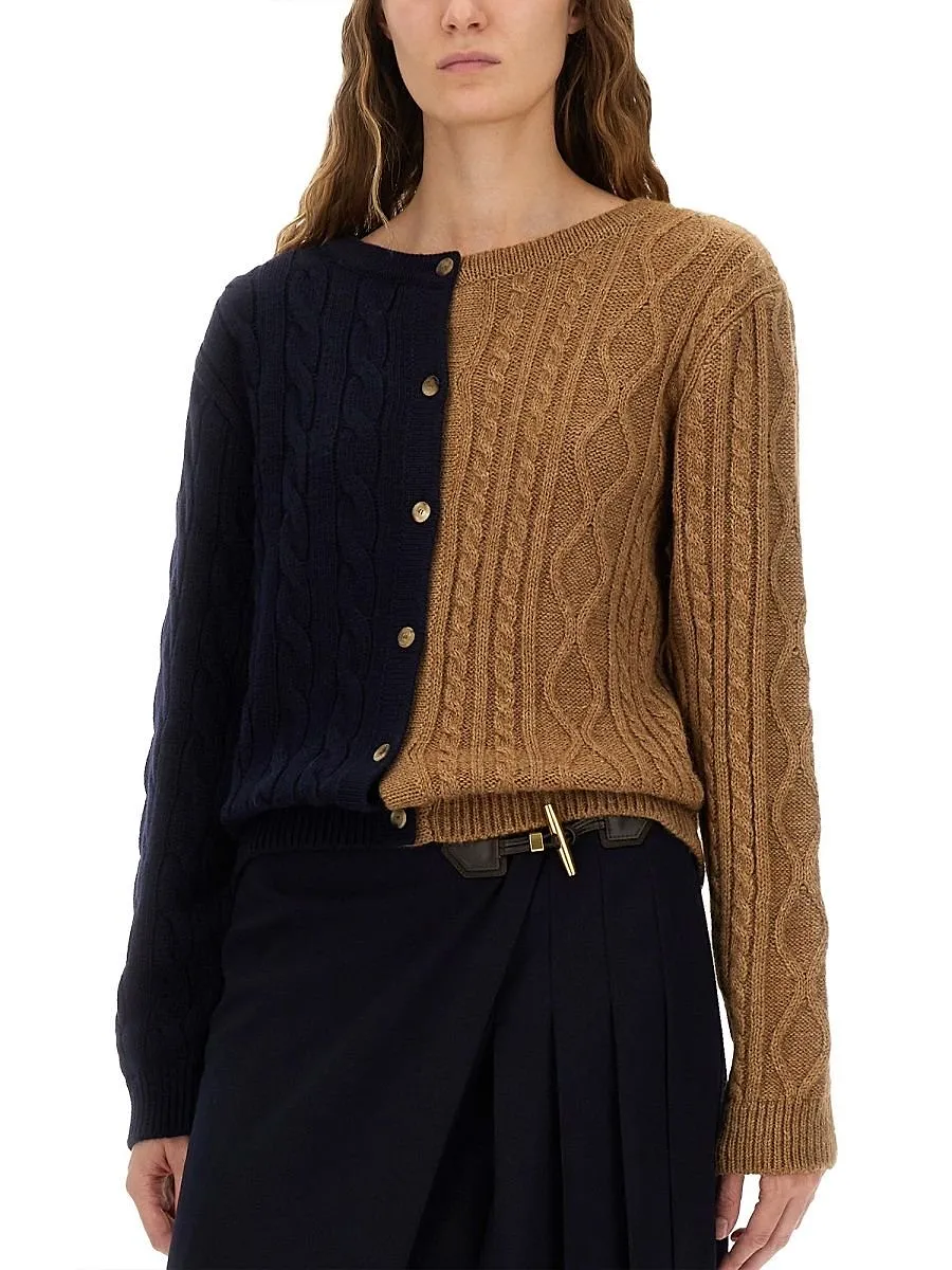Moschino Two-Toned Button-Up Cardigan