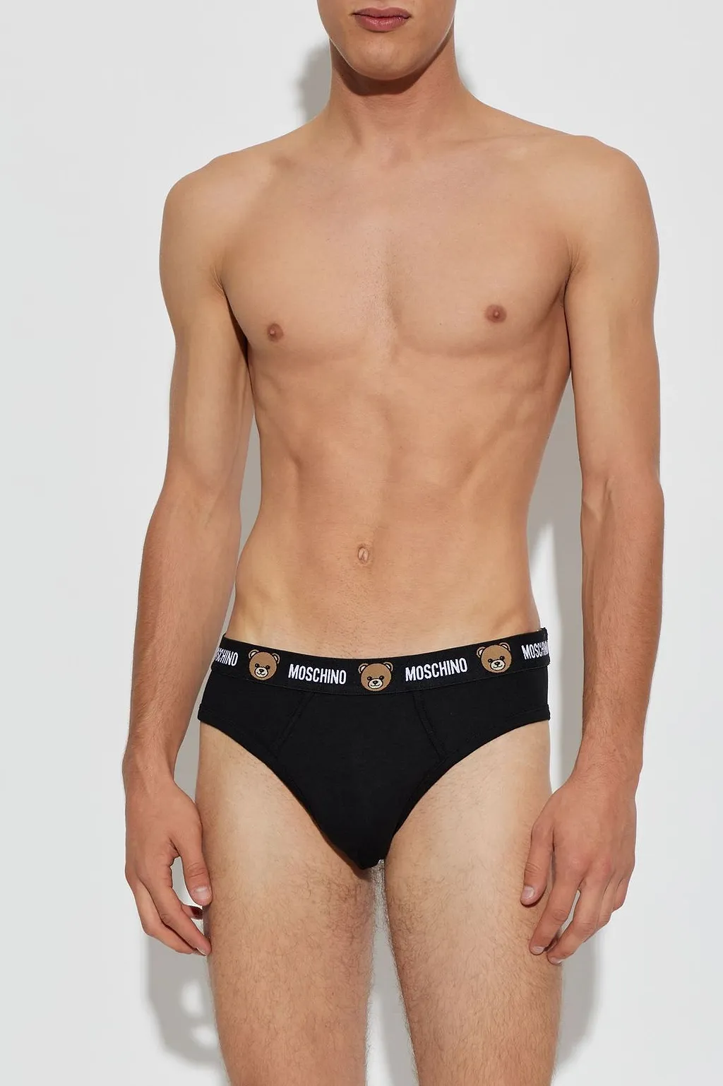 Moschino Two Pack Of Logo Waistband Briefs