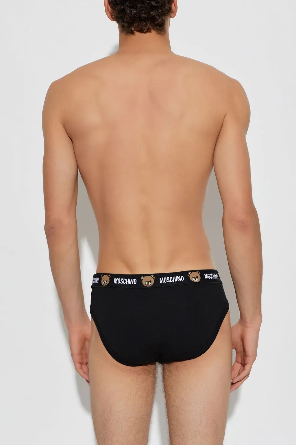 Moschino Two Pack Of Logo Waistband Briefs