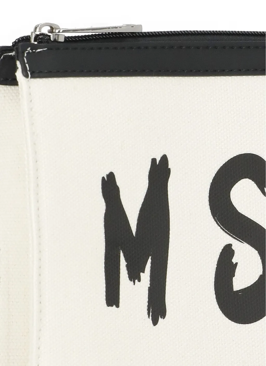 Msgm Kids Logo-Printed Zipped Clutch Bag
