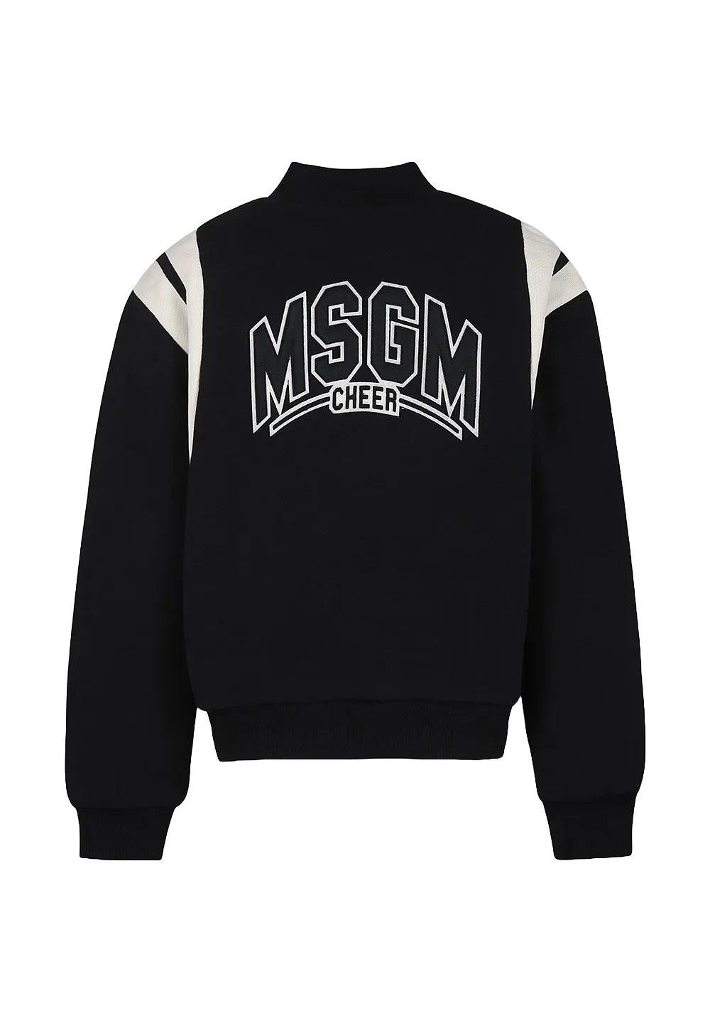 Msgm Kids Logo-Printed Zipped Bomber Jacket
