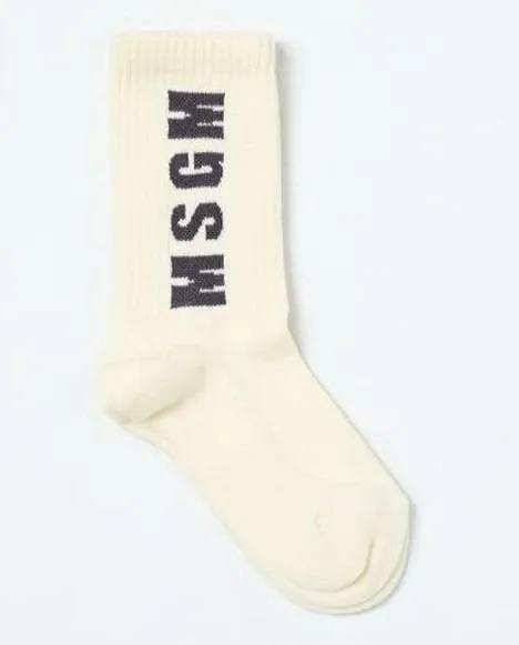 Msgm Kids Logo Socks