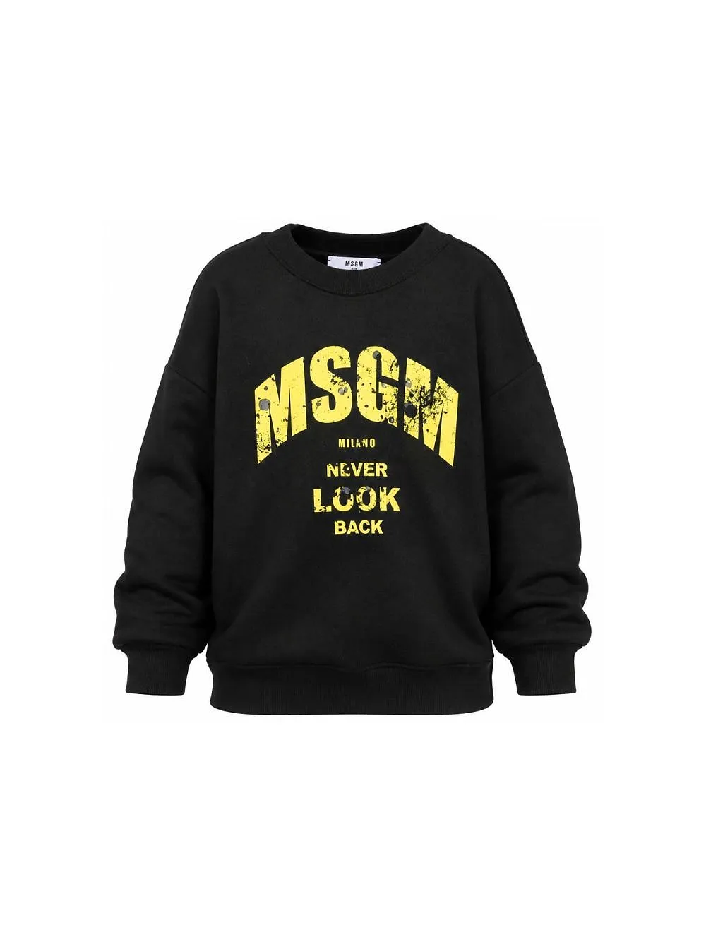 Msgm Kids Long Sleeved Crewneck Sweatshirt