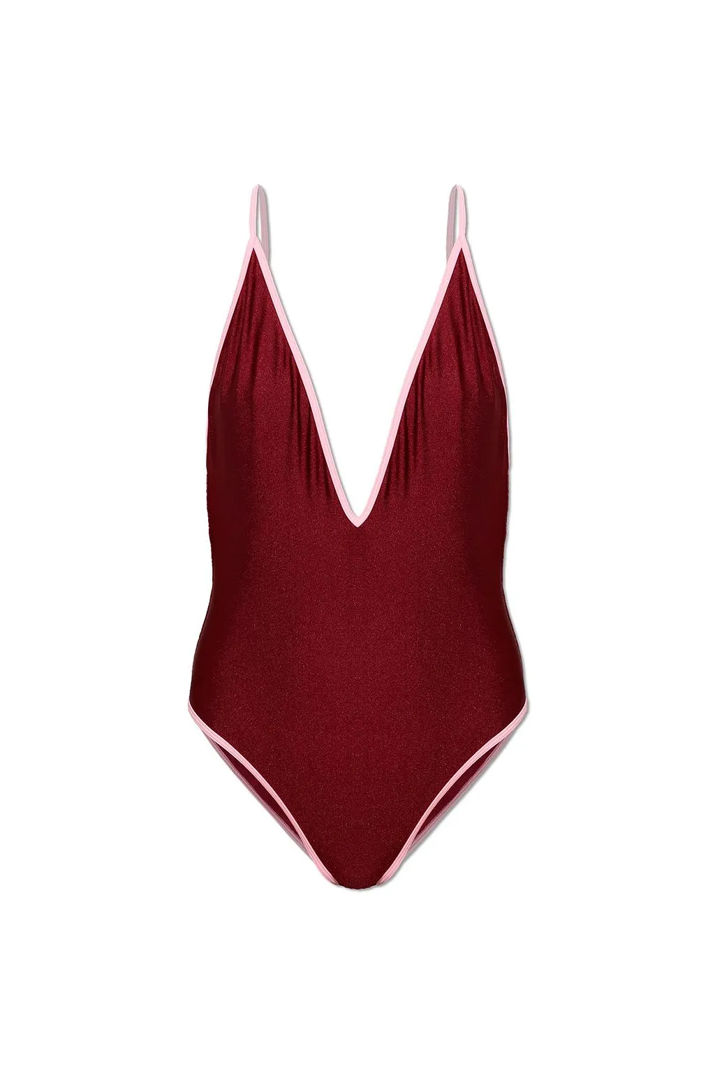 Moschino V-Neck One-Piece Swimsuit