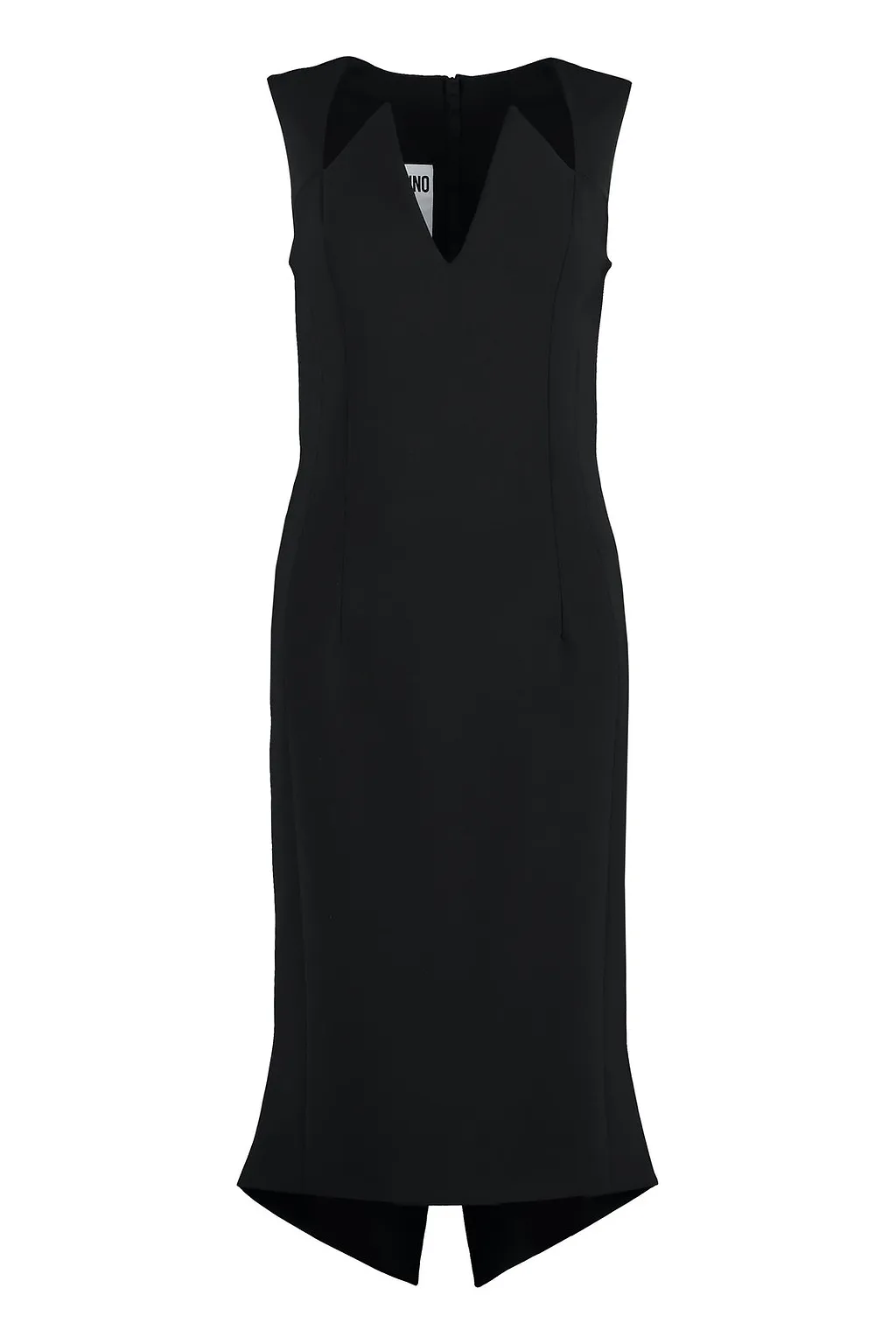 Moschino V-Neck Sleeveless Midi Dress