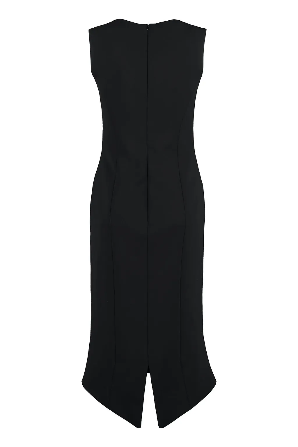 Moschino V-Neck Sleeveless Midi Dress