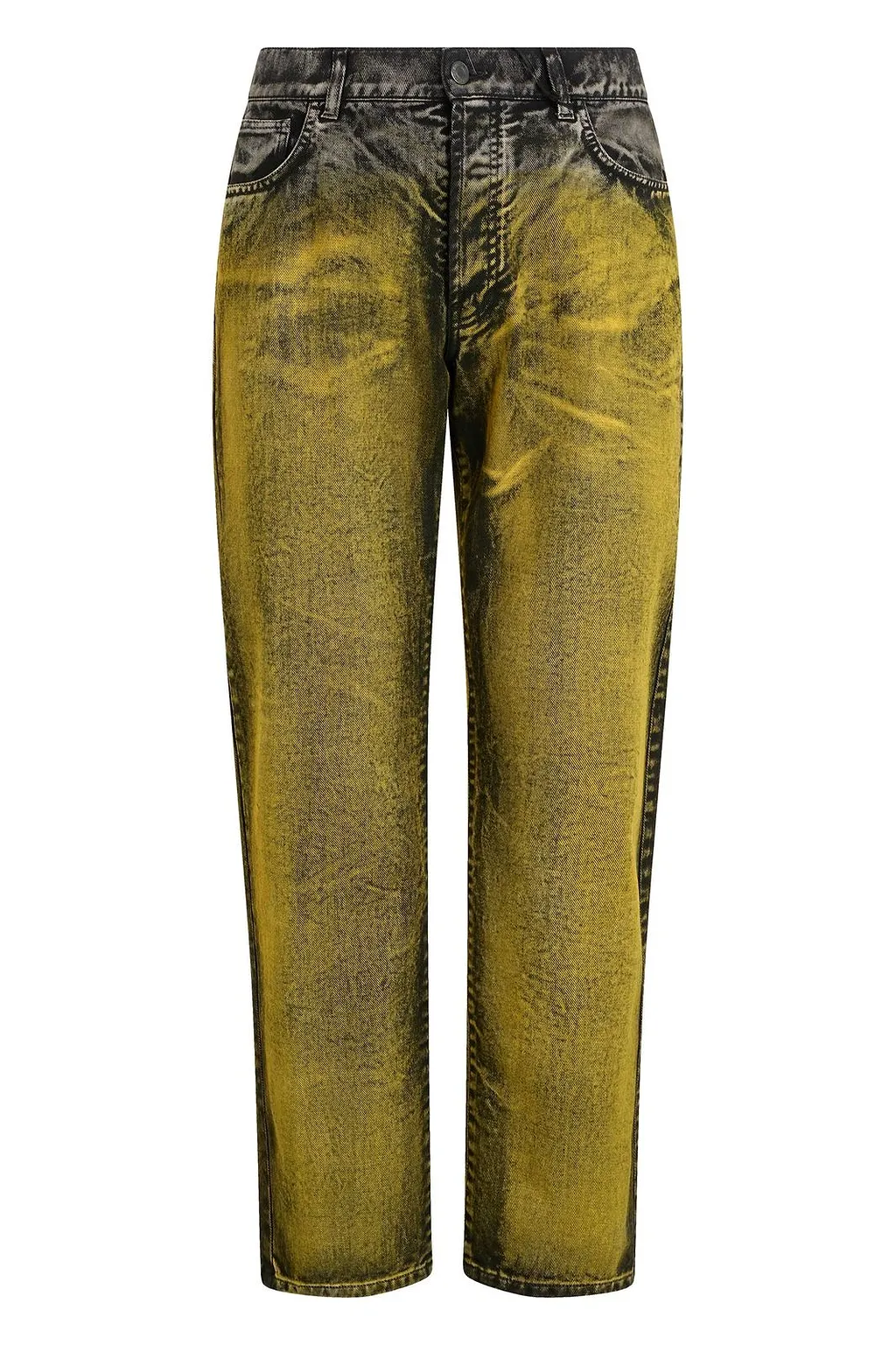 Moschino Washed Effect Straight-Leg Jeans