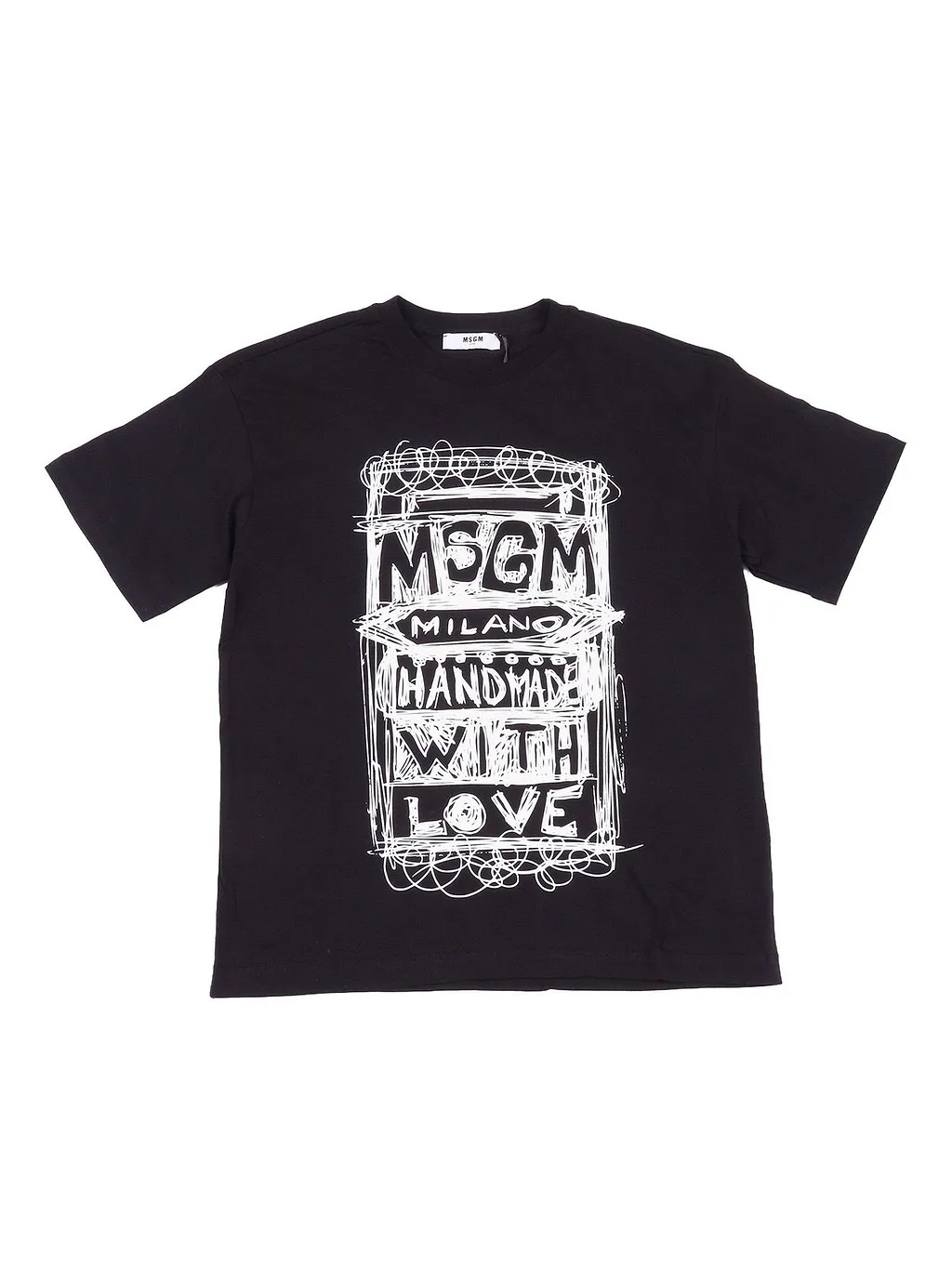 Msgm Kids Printed Crewneck T-Shirt