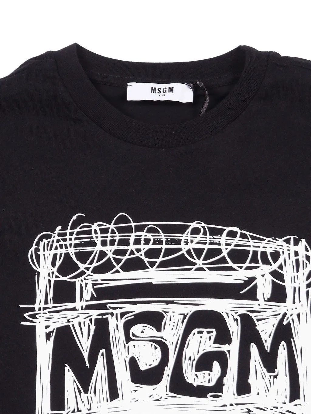 Msgm Kids Printed Crewneck T-Shirt