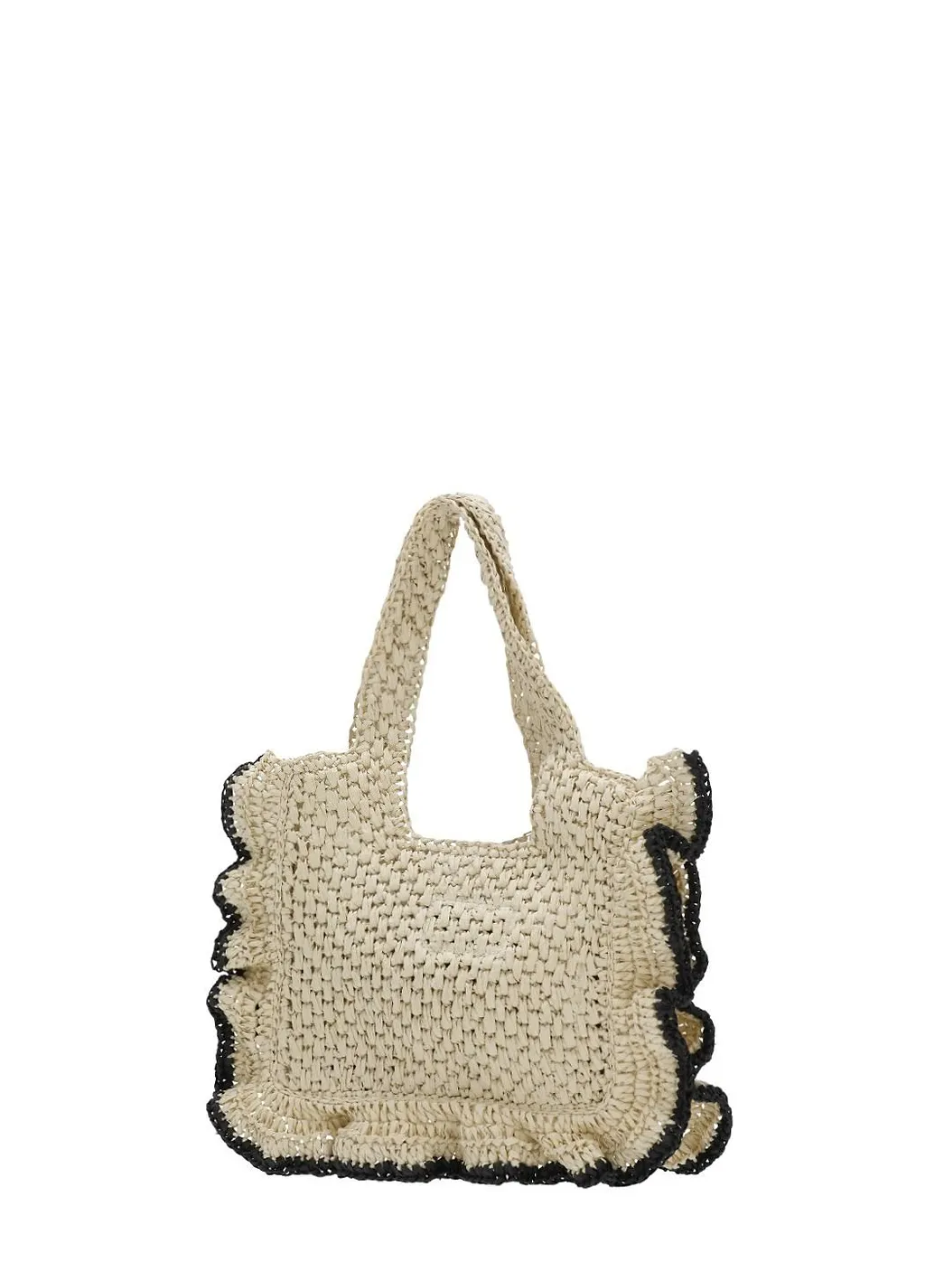 Msgm Kids Ruffled Logo Tote Bag