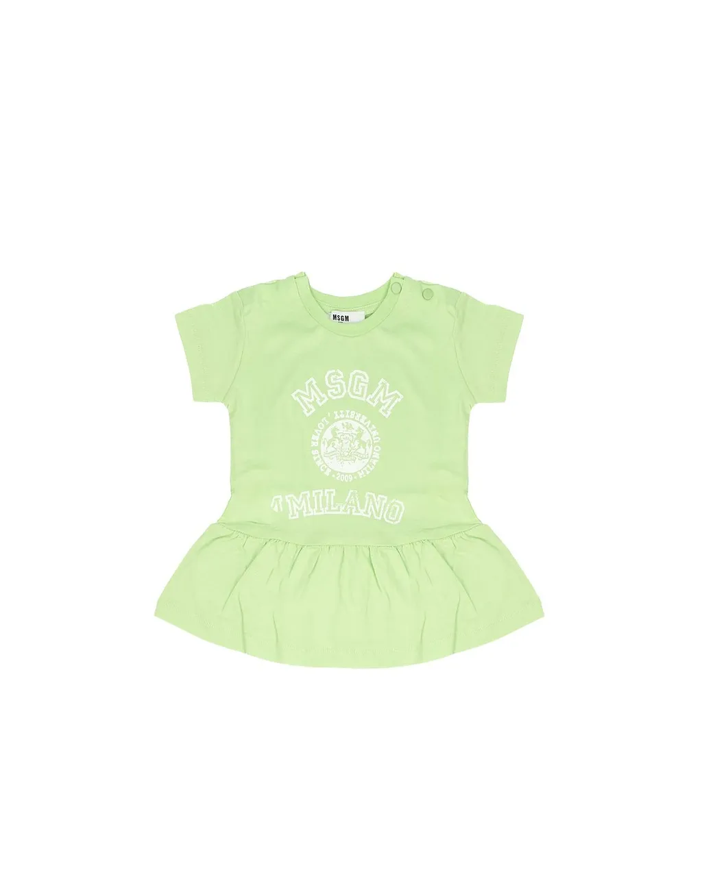 Msgm Kids Short Sleeve Crewneck Dress