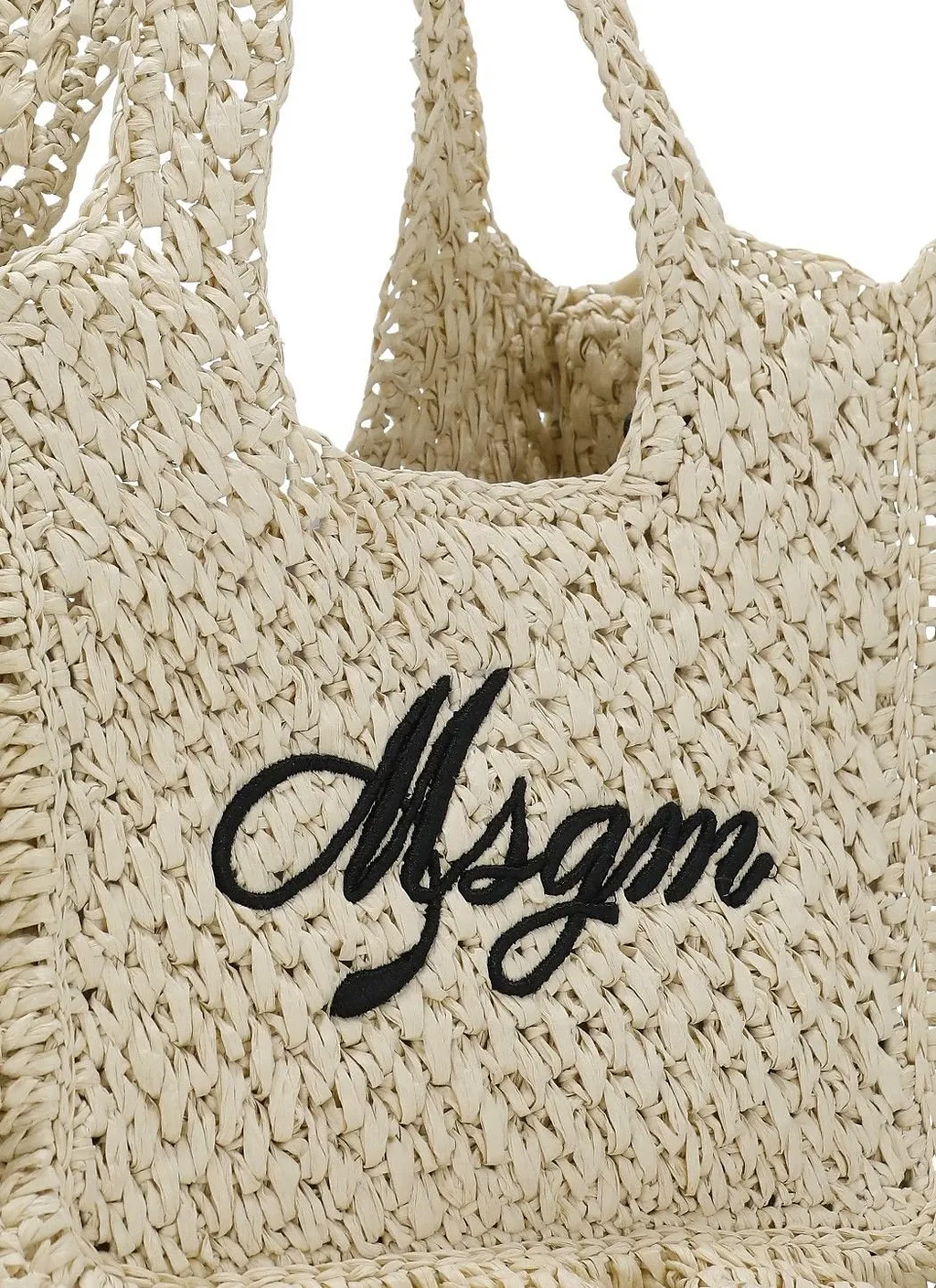 Msgm Kids Ruffled Logo Tote Bag