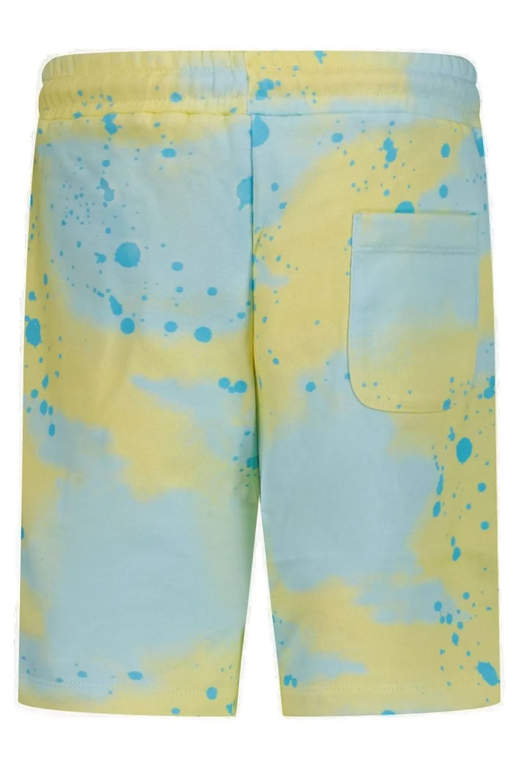 Msgm Kids Spray-Paint Effect Drawstring Shorts