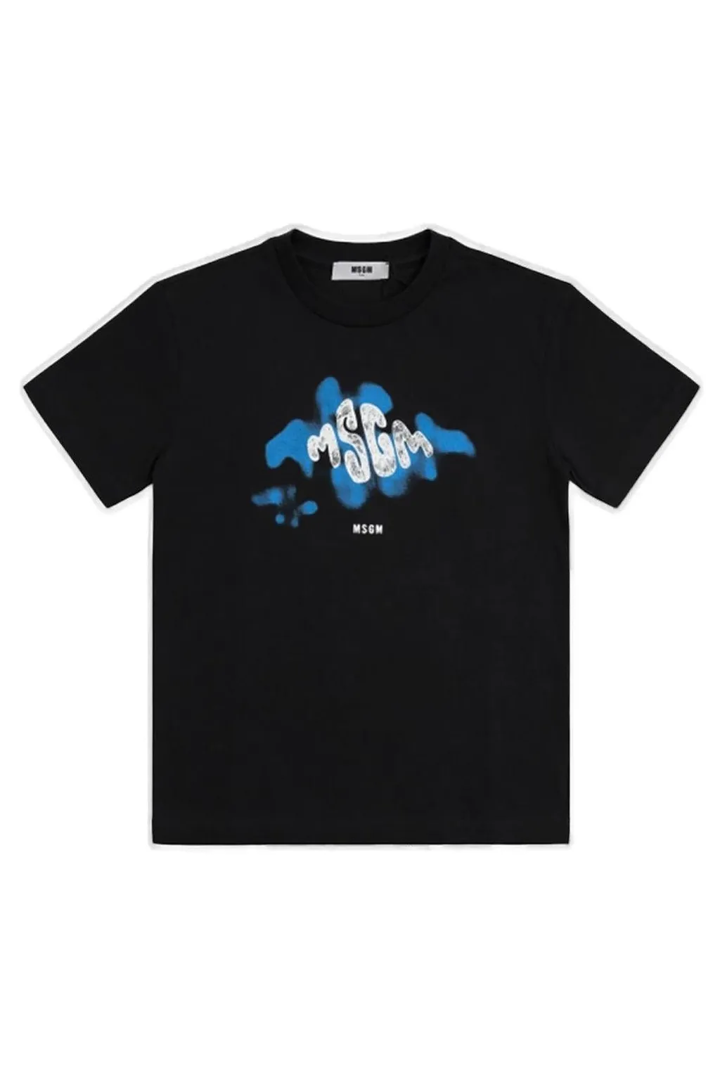 Msgm Kids Spray Logo T-Shirt