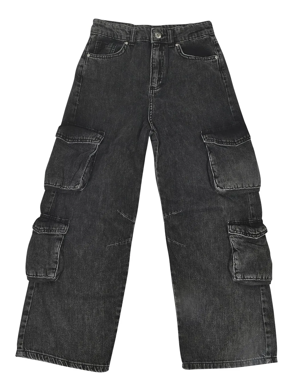 Msgm Kids Straight Cargo Jeans