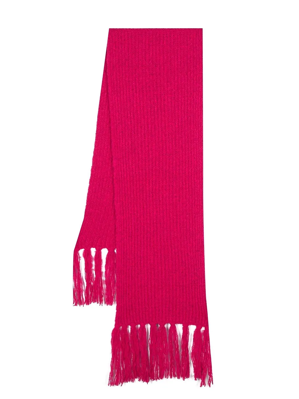 Msgm Knitted Fringed Scarf