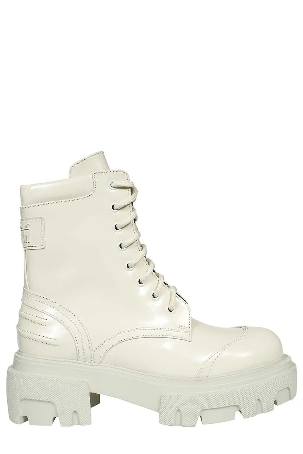 Msgm Lace-Up Platform Ankle Boots