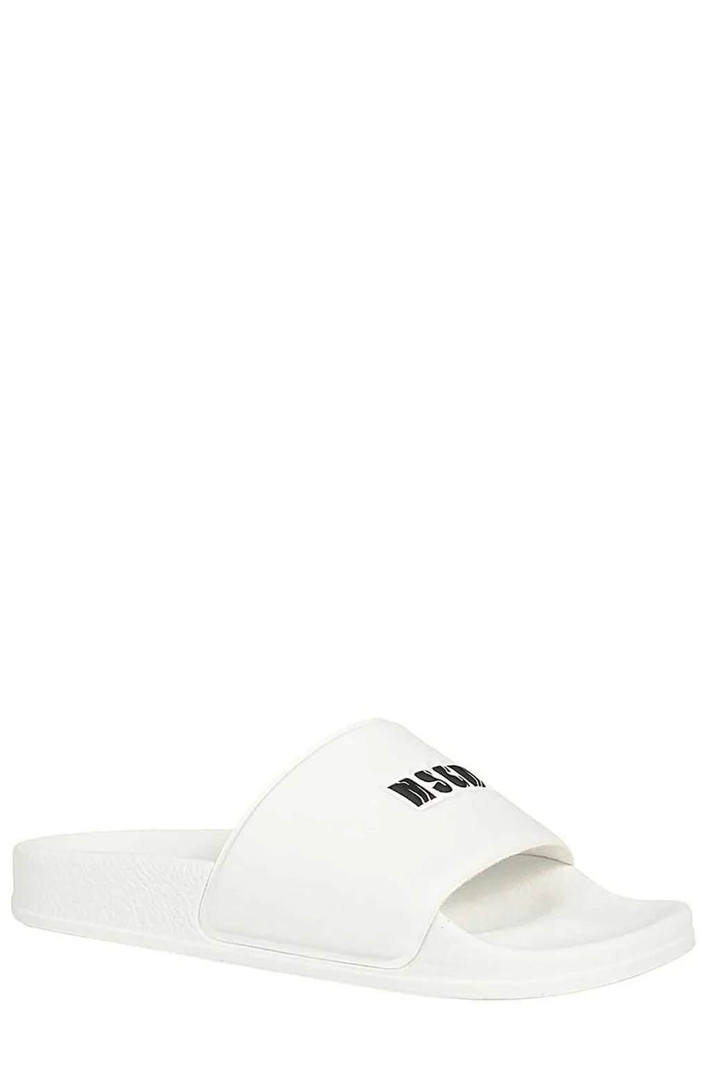 Msgm Logo Embossed Open-Toe Slides