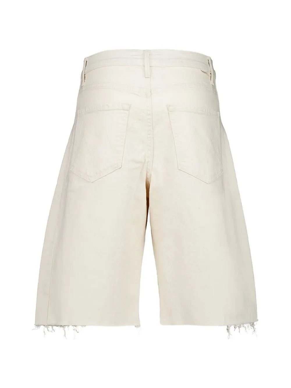 Mother Knee-Length Denim Frayed Shorts