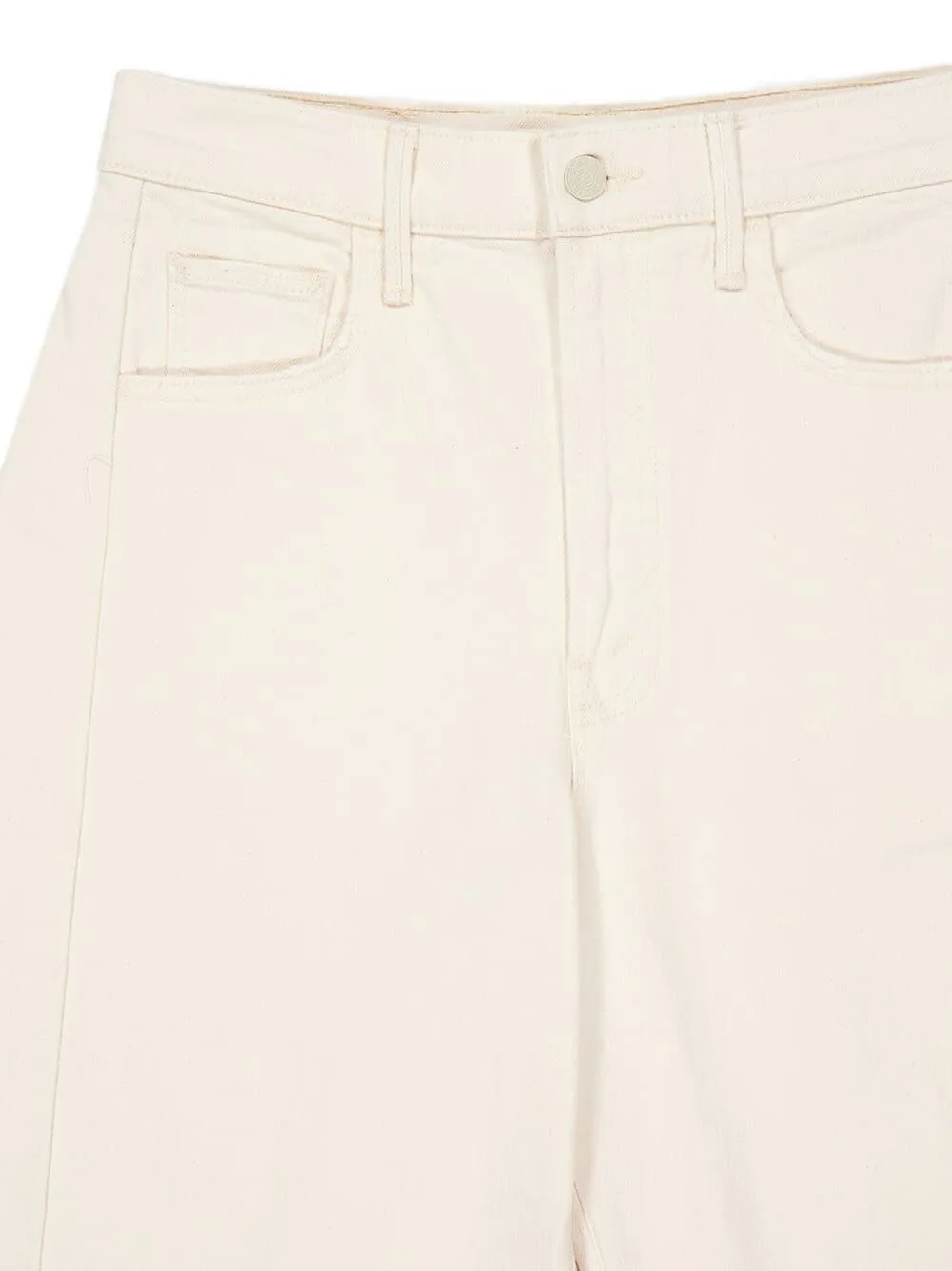 Mother Knee-Length Denim Frayed Shorts