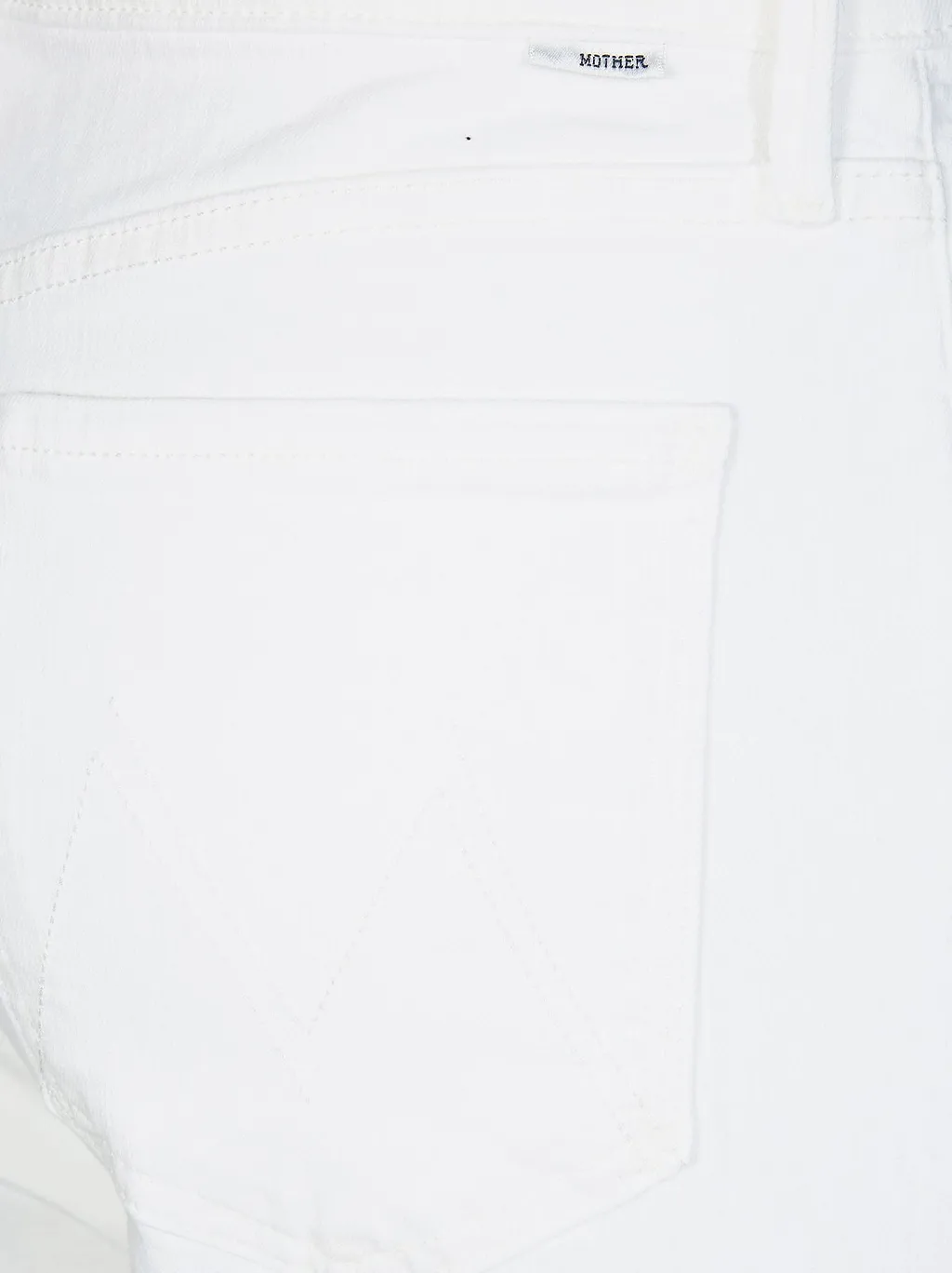 Mother Logo Patch Wide Leg Jeans