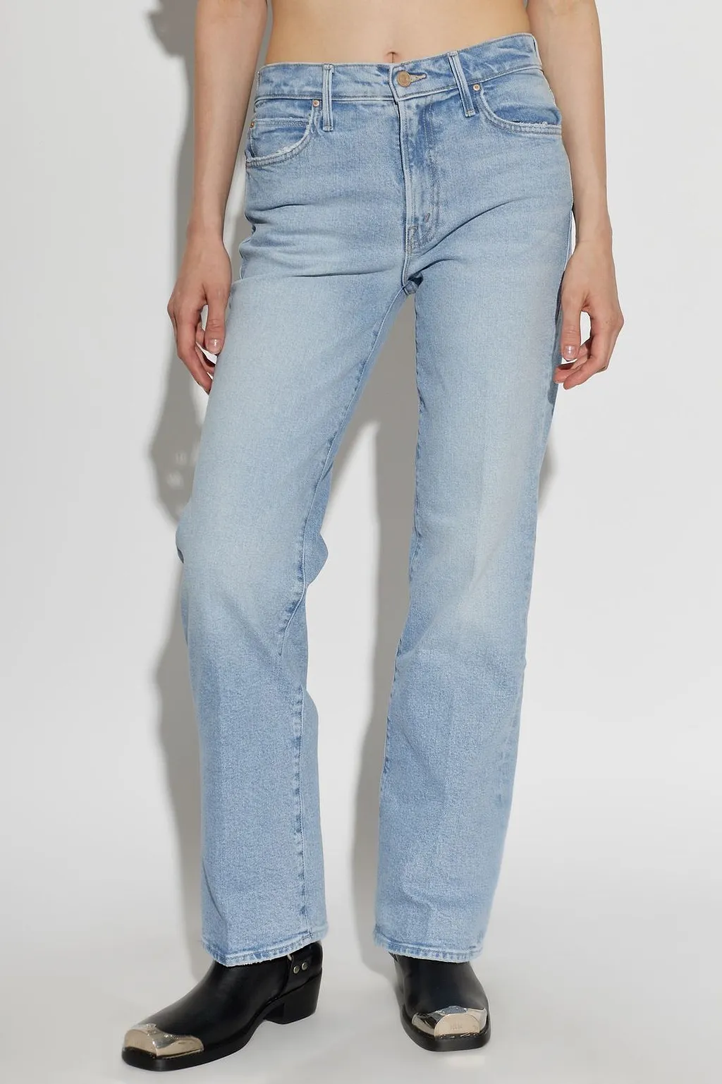 Mother The Kick It Straight-Leg Jeans